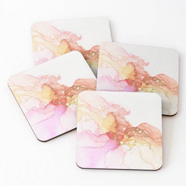 Item preview, Peach Bellini Abstract Ink Painting designed and sold by Olga Shvartsur.