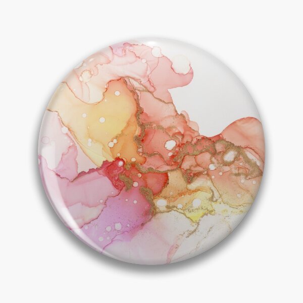 Item preview, Peach Bellini Abstract Ink Painting designed and sold by Olga Shvartsur.