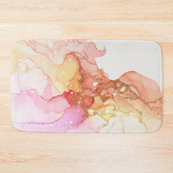 Item preview, Peach Bellini Abstract Ink Painting designed and sold by Olga Shvartsur.