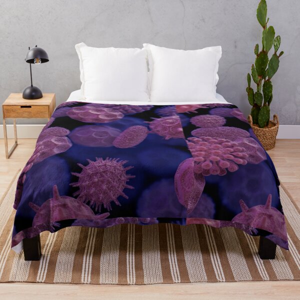 Item preview, PURPLE BACTERIA VIRUS CELLS Pattern MICROSCOPIC CELLS Image PHOTO ...Micro designed and sold by Hippiesole.