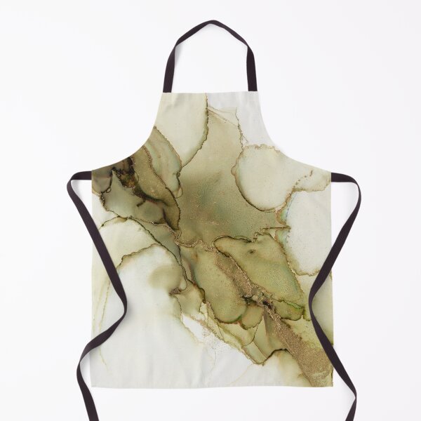 Item preview, Olive Gold Earth Tones Abstract Ink designed and sold by Olga Shvartsur.