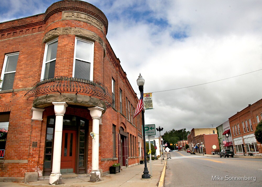 "Downtown Vassar" by Mike Sonnenberg Redbubble