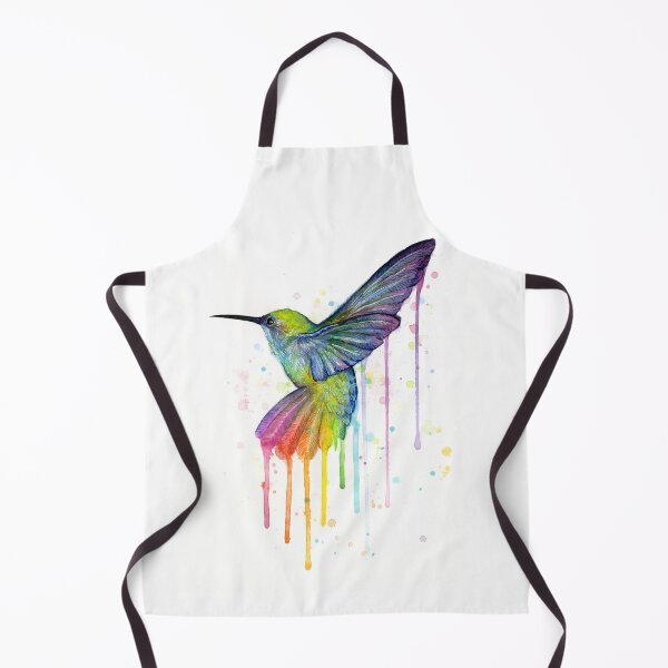 Item preview, Hummingbird Watercolor Rainbow designed and sold by Olga Shvartsur.