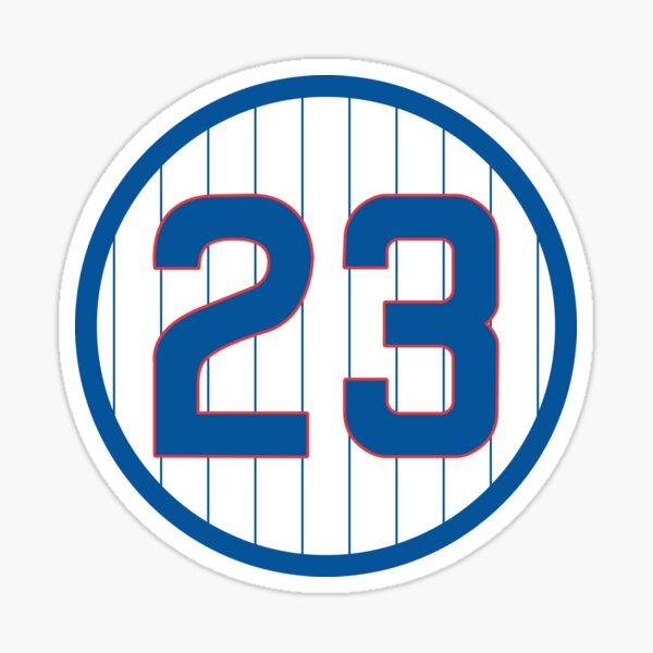 Item preview, Ryne Sandberg #23 Jersey Number designed and sold by StickBall.