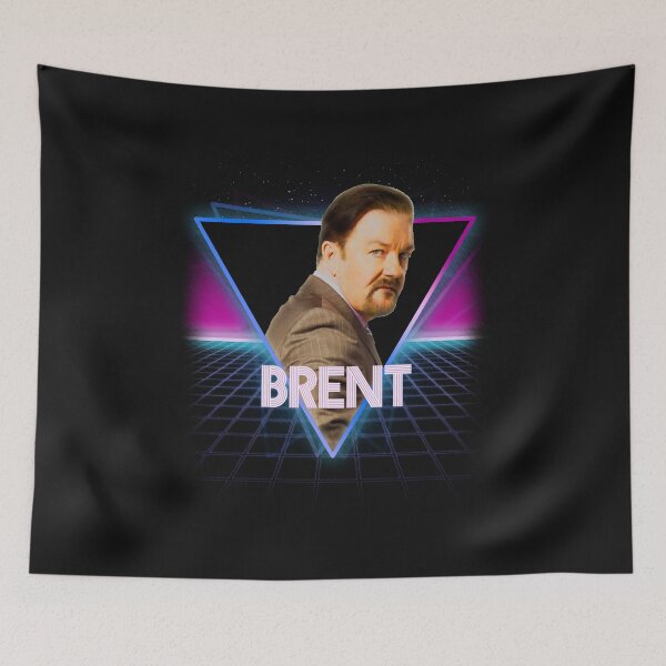 Item preview, The Office David Brent Retro 80s Neon Landscape designed and sold by Bevatron.