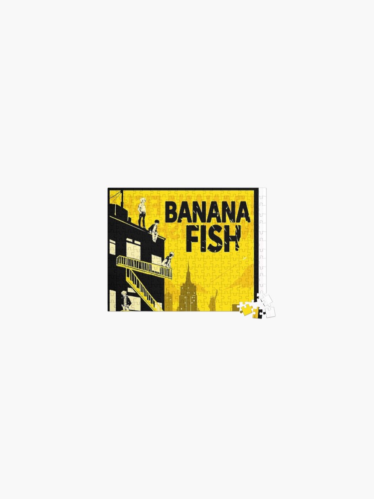 Thumbnail 1 of 2, Jigsaw Puzzle, Yellow Banana Fish Anime designed and sold by betty-may.