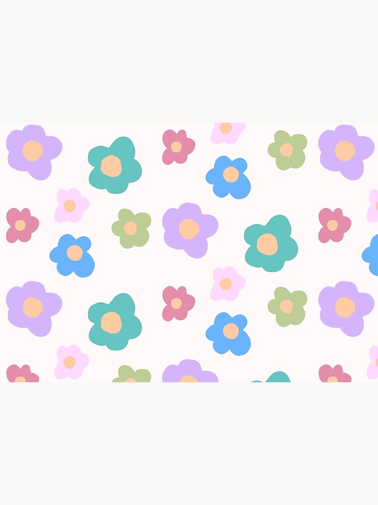 CUTE KAWAII COTTAGECORE FLOWERS 80S RAINBOW Y2K 2000S nostalgia print by lunar0000