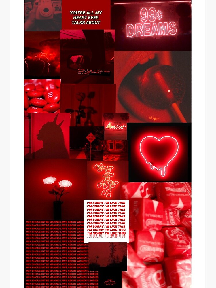 VSCO/ Aesthetic Red Picture Collage | ubicaciondepersonas.cdmx.gob.mx