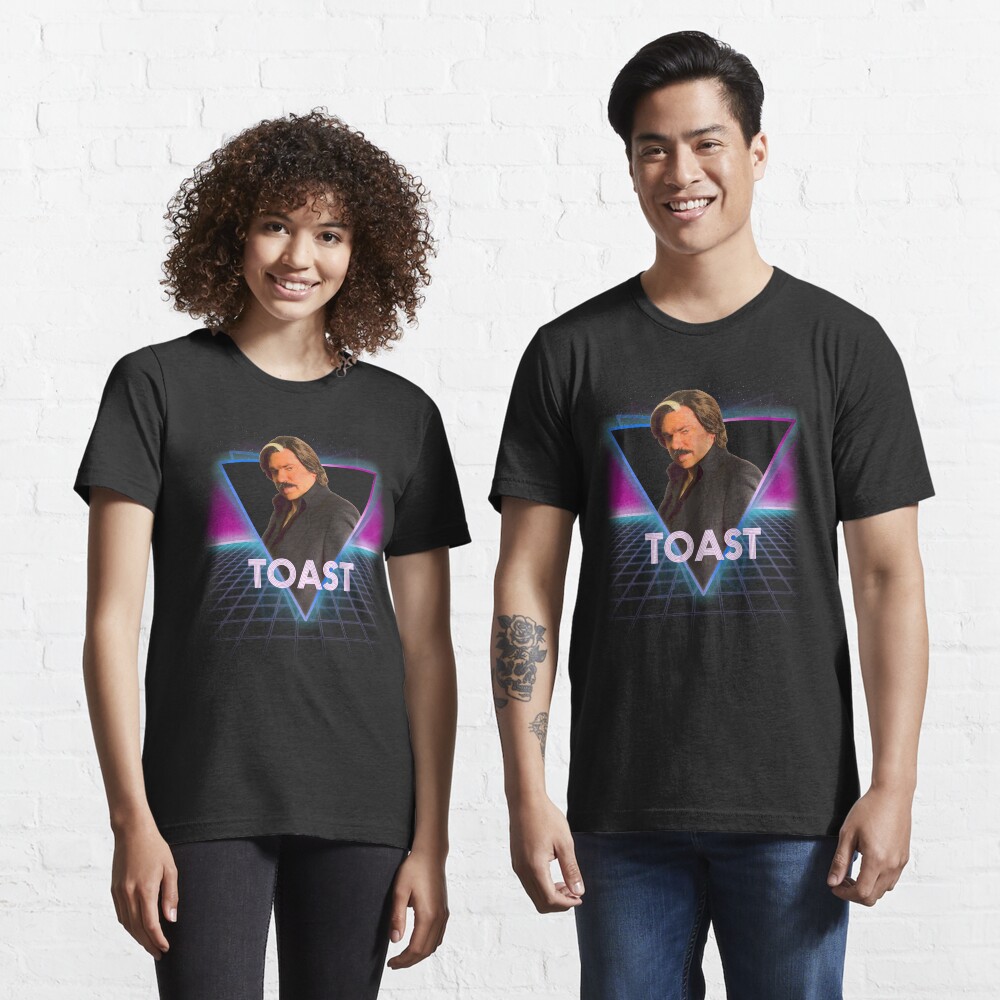 Steven Toast Of London Retro 80s Neon Landscape Essential T-Shirt
