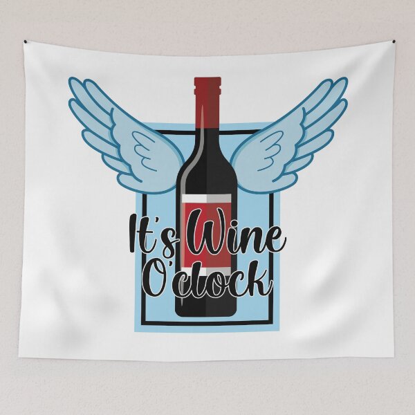 Item preview, it's wine o'clock designed and sold by Lhadii.