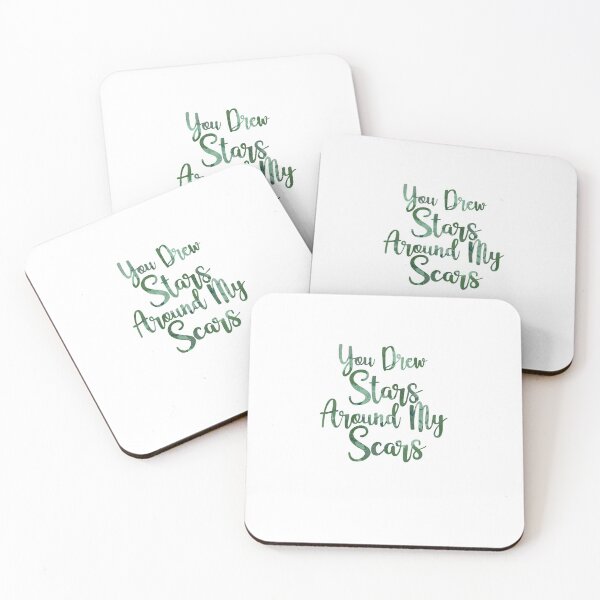 Item preview, You drew Stars around my Scars quote designed and sold by ashleysgrotto.