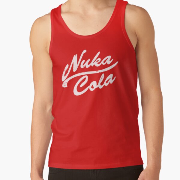 Weathered Nuka Cola (white on red) Tank Top