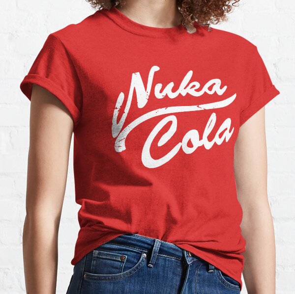 Weathered Nuka Cola (white on red) Classic T-Shirt
