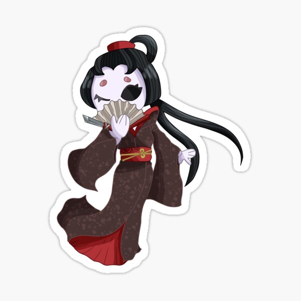 Identity V Geisha Chibi Sticker By Mothcrowne Redbubble