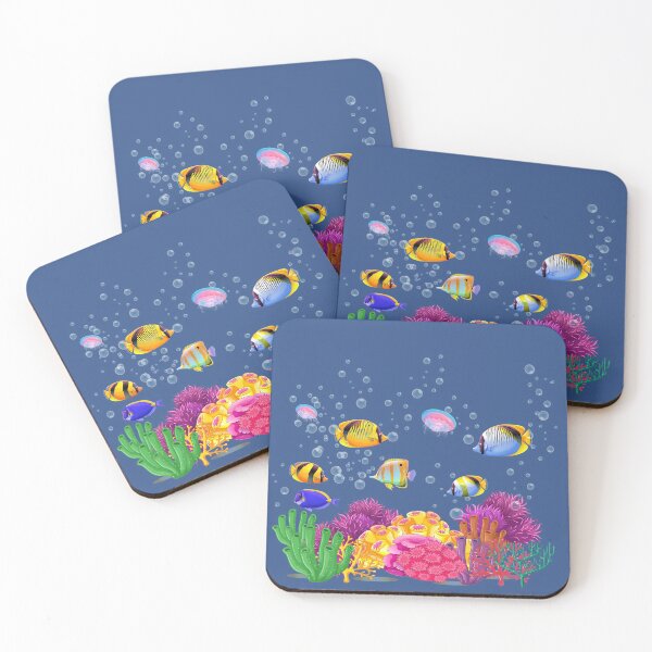 Item preview, Beautiful Underwater world colorful tropical Fish on a coral reef Marine Life  designed and sold by mashmosh.