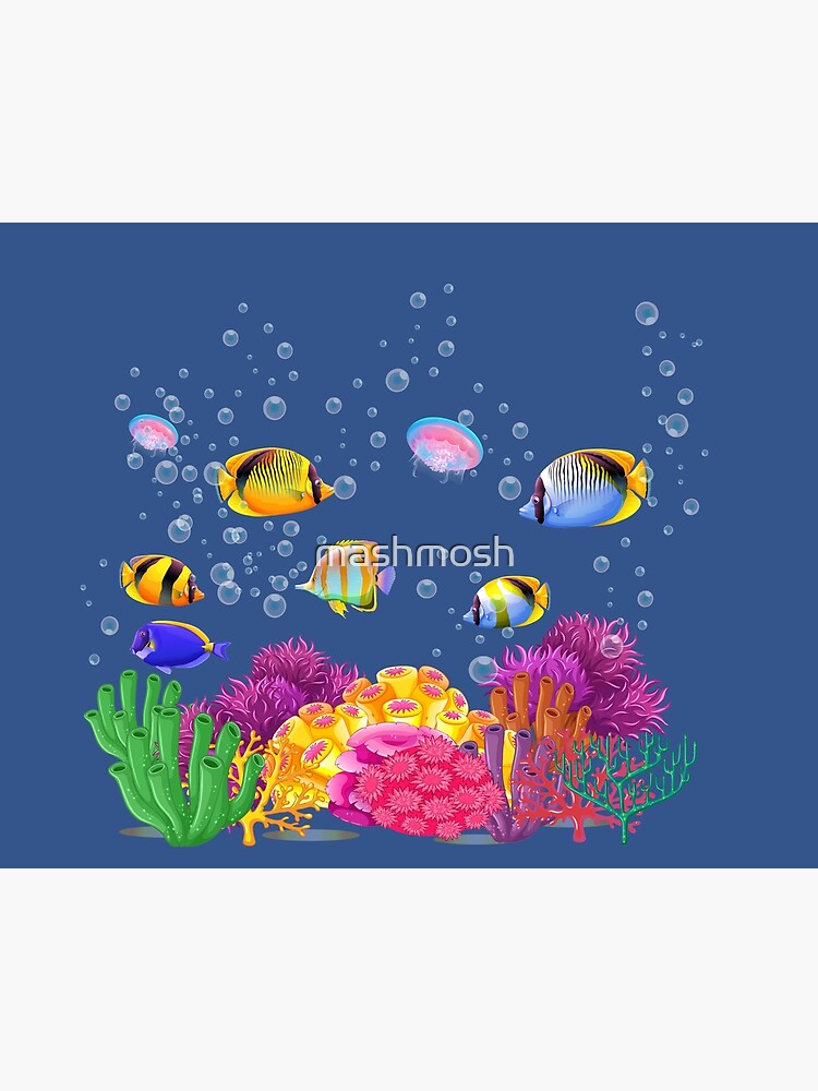 Beautiful Underwater world colorful tropical Fish on a coral reef Marine  Life  Art Board Print for Sale by mashmosh