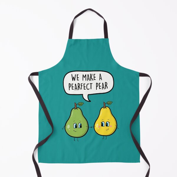 Item preview, We Make A Pearfect Pear - Cute Food Cartoon Love Pun designed and sold by LEFDDesigns.