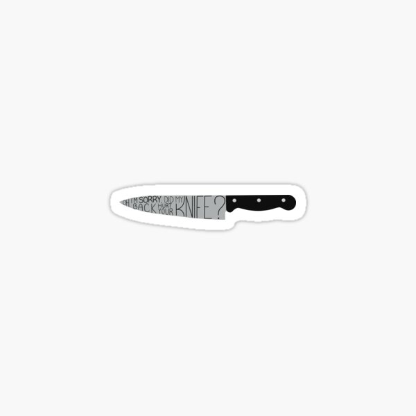 Stabbed Stickers Redbubble - knife back stabber roblox
