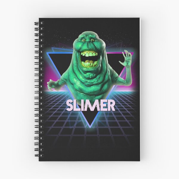 Item preview, Slimer Ghostbusters Retro 80s Neon Landscape designed and sold by Bevatron.
