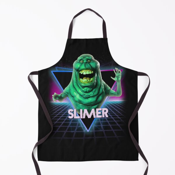 Item preview, Slimer Ghostbusters Retro 80s Neon Landscape designed and sold by Bevatron.