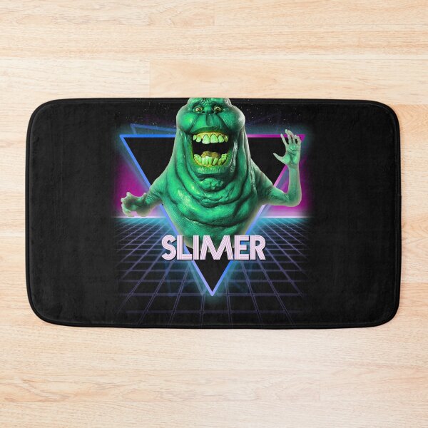 Item preview, Slimer Ghostbusters Retro 80s Neon Landscape designed and sold by Bevatron.