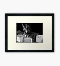 Tough Day In The Office - BW Framed Print