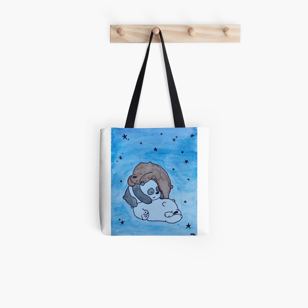 We bare bears sleeping Tote Bag for Sale by amfabricante