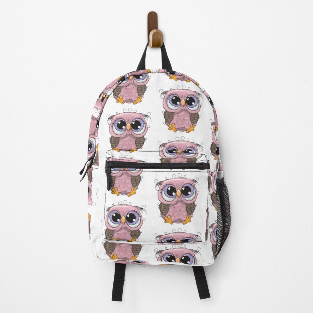 pink owl backpack