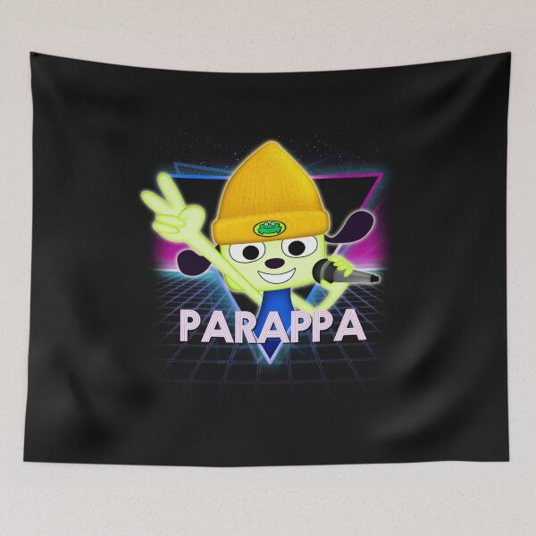 Artikelvorschau, PaRappa Die Rapper Retro 80er Neon Landschaft entworfen und verkauft von Bevatron.