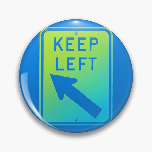 Item preview, keep left - green & blue designed and sold by BrownWoodRobot.