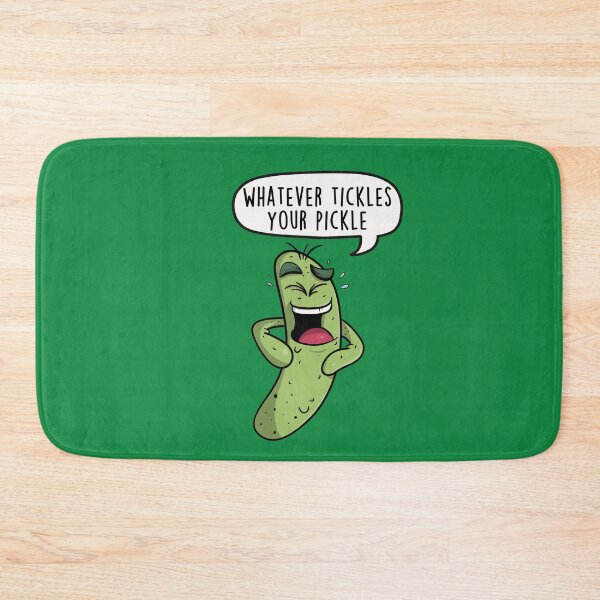 Item preview, Whatever Tickles Your Pickle - Funny Cartoon Food Pun designed and sold by LEFDDesigns.