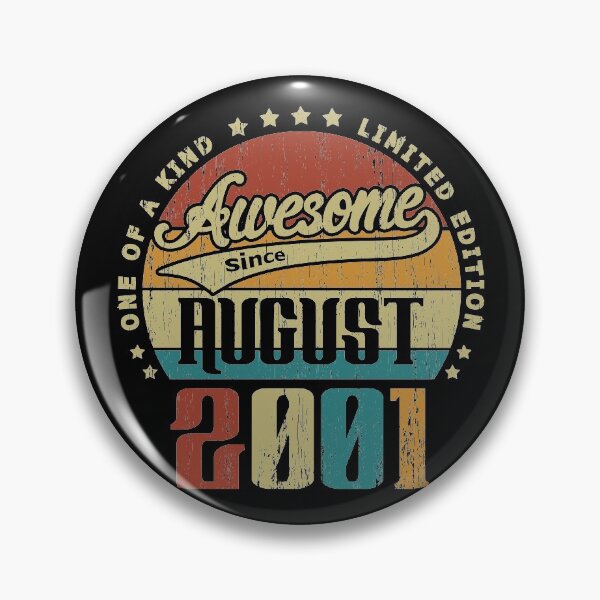 Item preview, Vintage August 2001 One Of A Kind Awesome Since August 2001 19th Birthday Gift 19 Years Old designed and sold by Takatv.