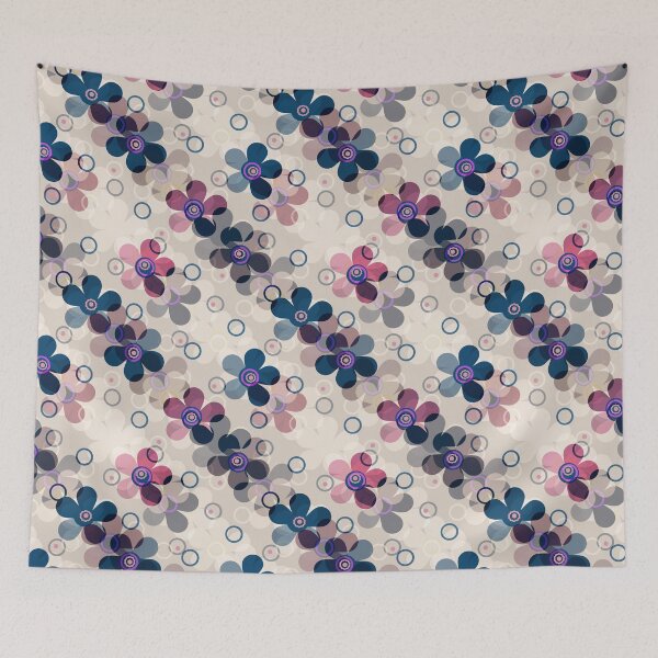 Item preview, Retro, rustic, flowers, floral pattern, beige background designed and sold by fuzzyfox.