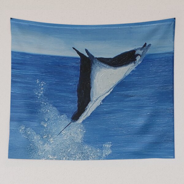 Item preview, Stingray oil painting by Tabitha Kremesec designed and sold by Tabitha Kremesec.