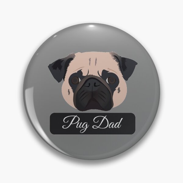 Artikelvorschau, Mops Papa entworfen und verkauft von KCPetPortraits.