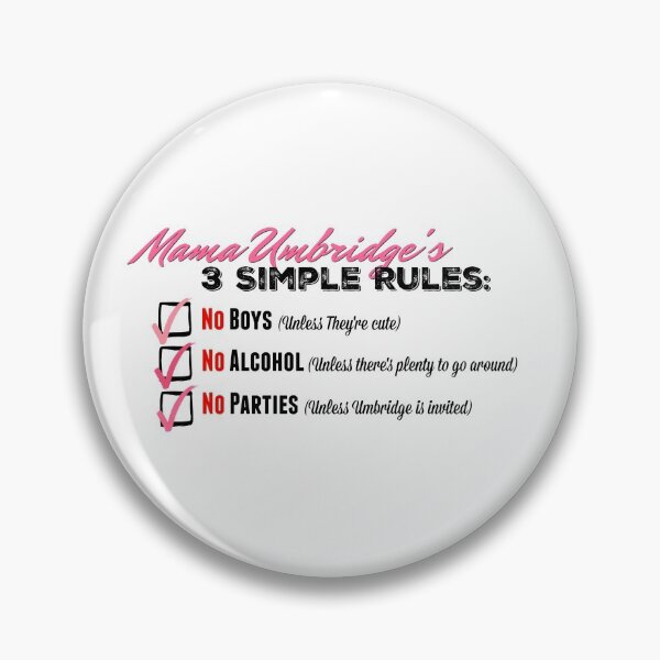 Item preview, Mama Umbridge's Three Simple Rules designed and sold by dutchesskmw.