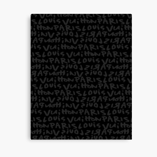 Louis Vuitton Black and White Print Wallpaper Doormat