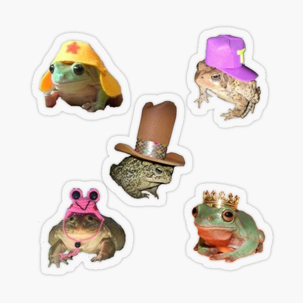 Item preview, Frogs and Toads in Hats Sticker Pack designed and sold by rcouvil2.