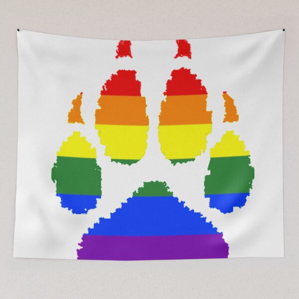 Item preview, gay pride tessellated paw  designed and sold by Kanandume.