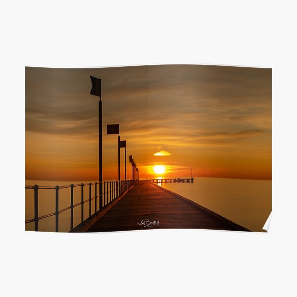 Frankston pier Sunset 2 Poster
