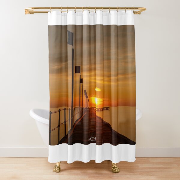 Frankston pier Sunset 2 Shower Curtain