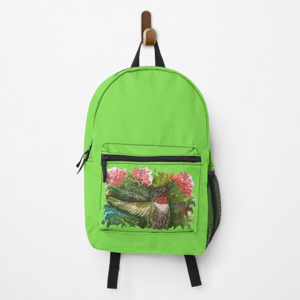 Item preview, Batzilla - Batty for Hummingbirds by Tz StLouis - green background designed and sold by batzilla.