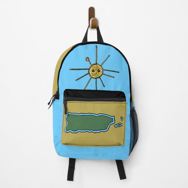 Item preview, Puerto Rico Map with Taíno Sun Symbol designed and sold by SoLunAgua ..