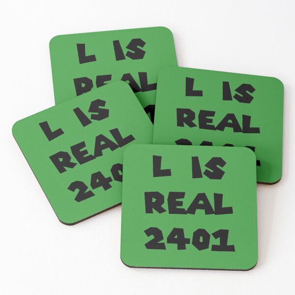 Item preview, L is Real 2401 - Black Letters designed and sold by joshcartoonguy.
