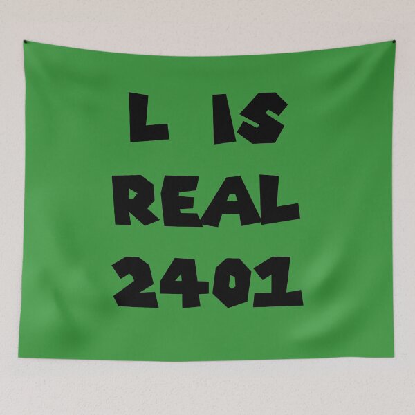 Item preview, L is Real 2401 - Black Letters designed and sold by joshcartoonguy.