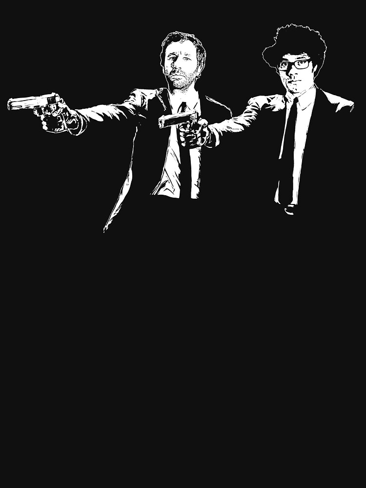 Thumbnail 7 of 7, Essential T-Shirt, IT Crowd Roy And Moss Pulp Fiction designed and sold by Bevatron.