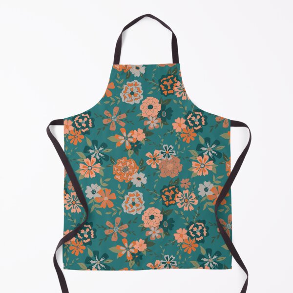 Item preview, Teal Viney Floral designed and sold by StudioPosies.