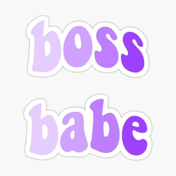 purple boss babe Sticker