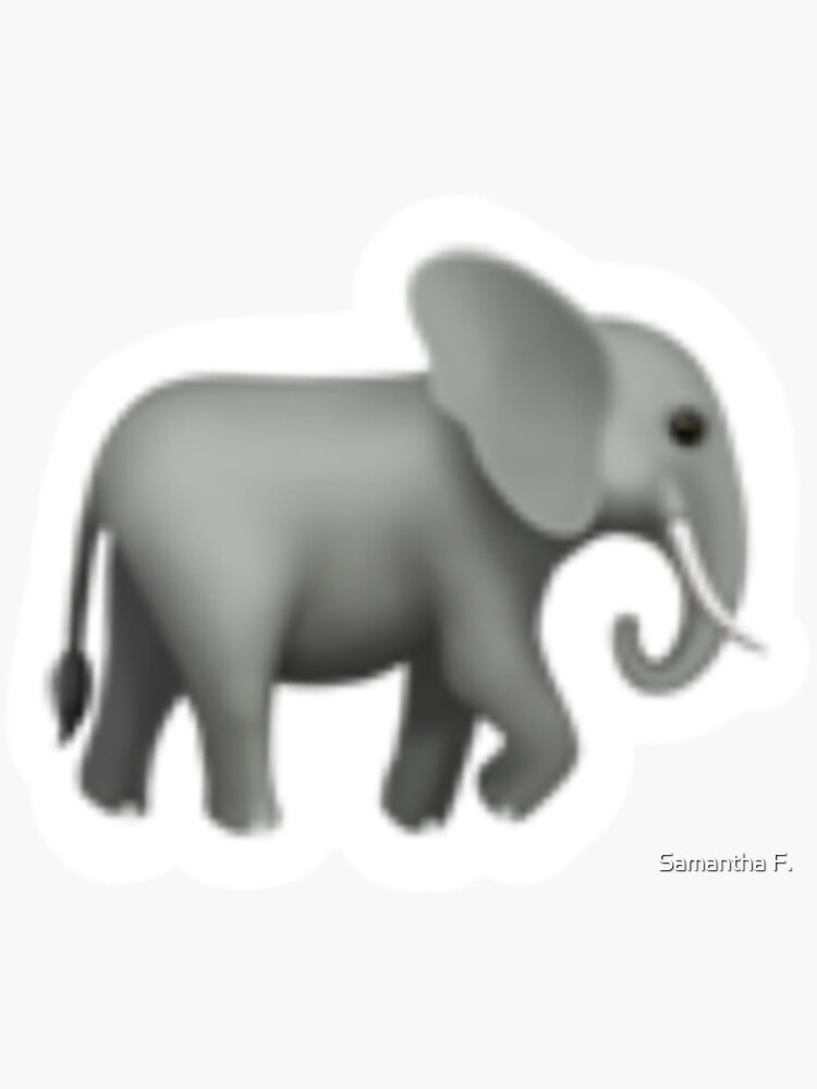 "BAMA Elephant Emoji" Sticker for Sale by Frenzy44 Redbubble