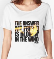 Bob Dylan blowin' in the wind Women's Relaxed Fit T-Shirt